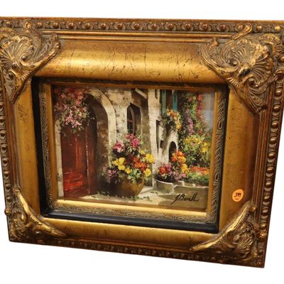 Sale Photo Thumbnail #207: Guido Borelli I Fiori Signed Canvas Giclee Frame
