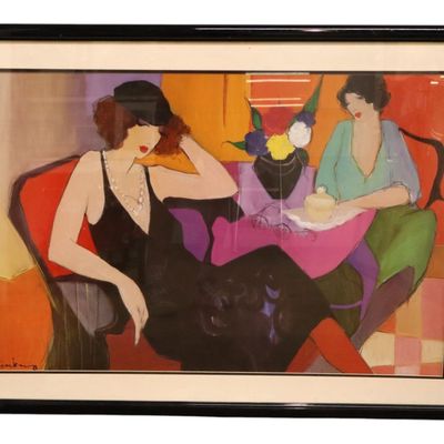 Sale Photo Thumbnail #180: Itzchak Tarkay Afternoon Tea Framed Art Print