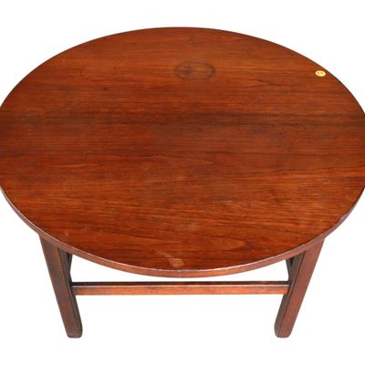 Sale Photo Thumbnail #94: MCM Danish Walnut 26" Round Side Table Original