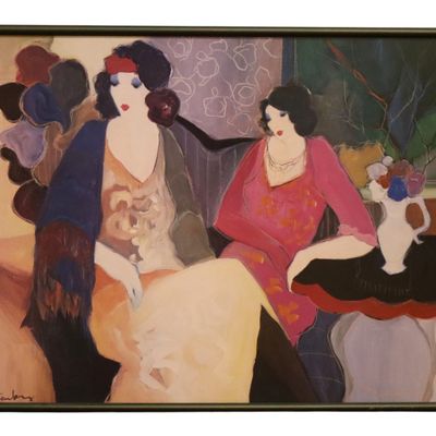 Sale Photo Thumbnail #179: Itzchak Tarkay Seated Ladies Framed Art Print