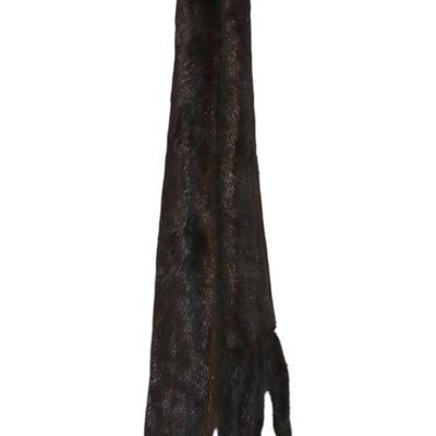Sale Photo Thumbnail #229: Vintage Genuine Mahogany Mink Fur Multi Tail Scarf