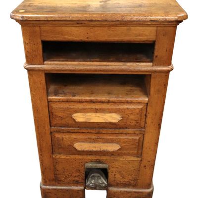 Sale Photo Thumbnail #70: Rare Antique Oak 2-Drawer Book Press