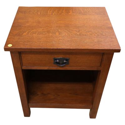 Sale Photo Thumbnail #12: Stickley mission oak one drawer side table