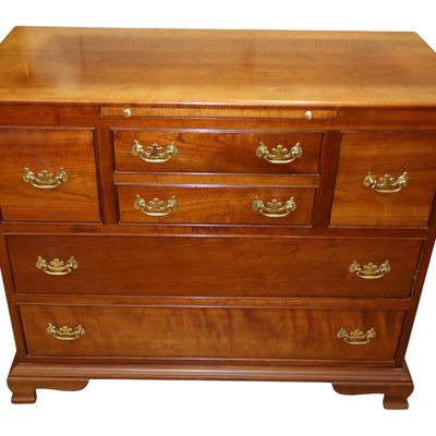 Sale Photo Thumbnail #19: Vintage Stickley solid cherry chest w/pull out tray