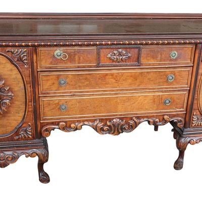 Sale Photo Thumbnail #79: JB Van Sciver Walnut 3-Drawer 2-Door Buffet