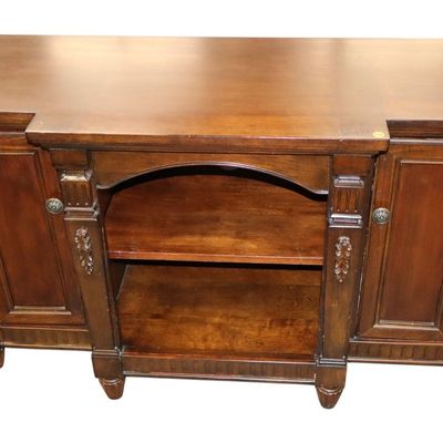 Sale Photo Thumbnail #362: Contemporary cherry finish open front media cabinet