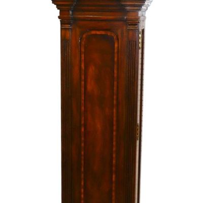 Sale Photo Thumbnail #32: Maitland Smith burl mah & banded grandfather clock