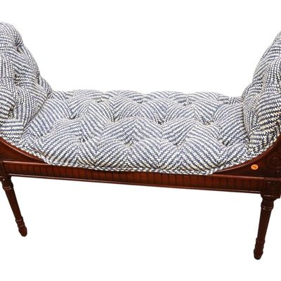 Sale Photo Thumbnail #336: FR style scroll arm window bench by Emerson Furniture