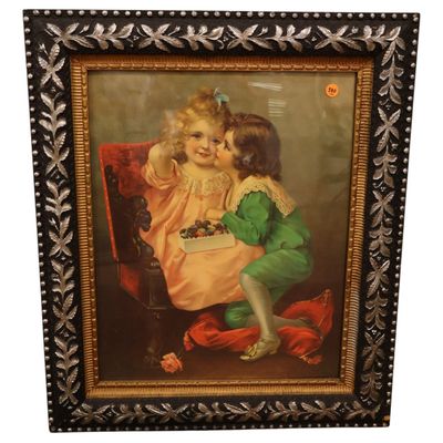 Sale Photo Thumbnail #188: Classic Victorian-style lithograph offset print