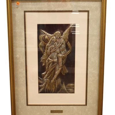 Sale Photo Thumbnail #169: Peter Zoudis Signed Silver & Gold Cupid & Soul Art