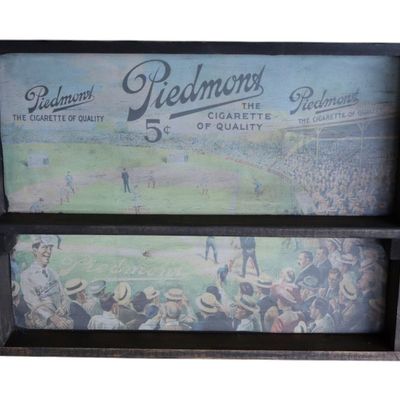 Sale Photo Thumbnail #296: Piedmont Cigarette advertisement wood shadow