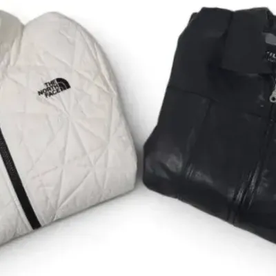 Sale Photo Thumbnail #59: 2 Women's Coats – The North Face Quilted Jacket Size L & Wilson's Leather Size M