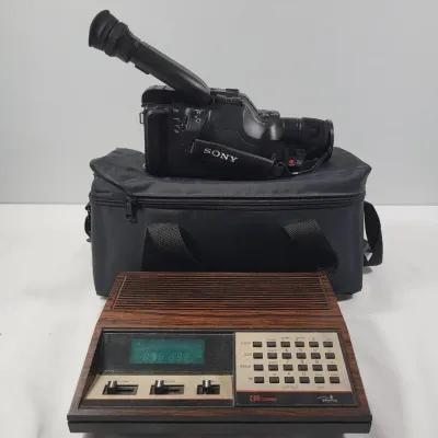Sale Photo Thumbnail #68: Sony Handycam Video Camera & Regency Scanner w/ Accessories – Vintage Electronics Lot