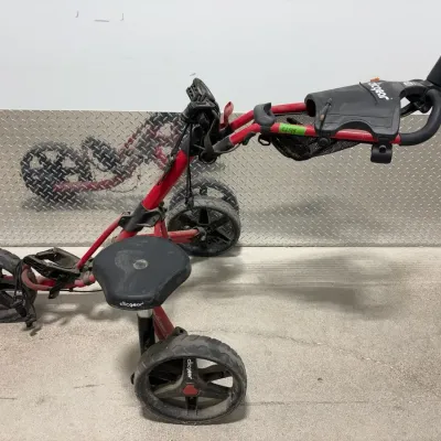 CJ144 Clicgear Red Golf Push Cart 