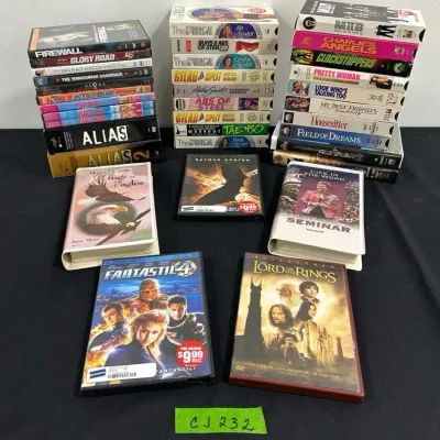 CJ232 Movie Night! VHS & DVDs 