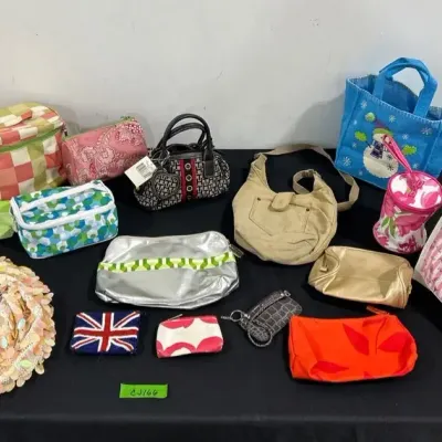 CJ166 Purses & Make Up Bags Galore