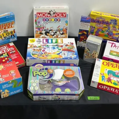 CJ248 Get Ready To Play!  Big Lot Of Board Games