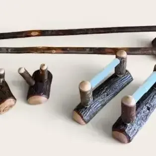 Rustic Hickory Bathroom Hardware Collection 