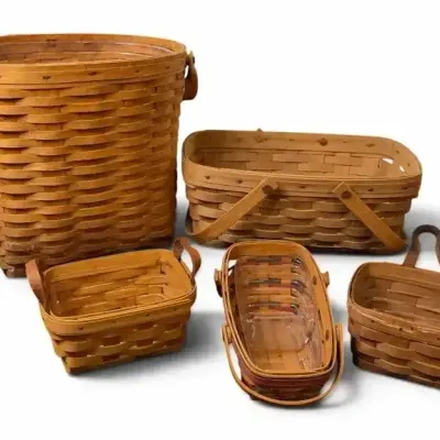 Vintage Longaberger Handwoven Basket Collection