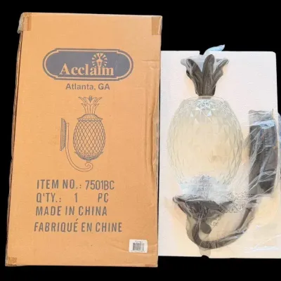 Pair of Acclaim Lanai Pineapple Outdoor Wall Lanterns