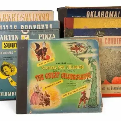 Vintage 78 RPM Record Album Collection