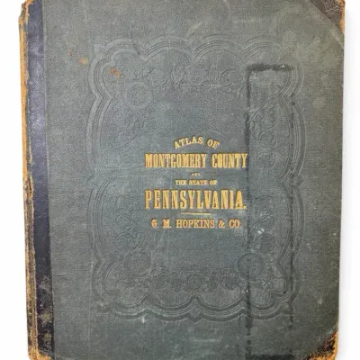 1871 G.M. Hopkins Atlas of Montgomery County Pennsylvania – First Edition Hand-Colored Maps 