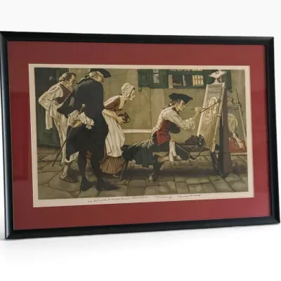 Norman Rockwell “My First Visit” Framed Print