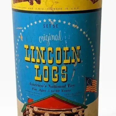 Vintage 1950s Original Lincoln Logs Set 5C