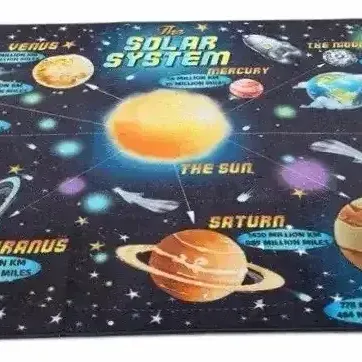 Solar System Educational Area Rug