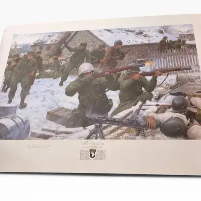 Signed WWII Print - Larry Selman “The Sharpshooter”