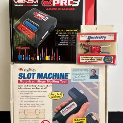 NIB PRO3 AC/DC Charger & Electrifly Speed Control * Motorized Slot Machine For Airplane Kits