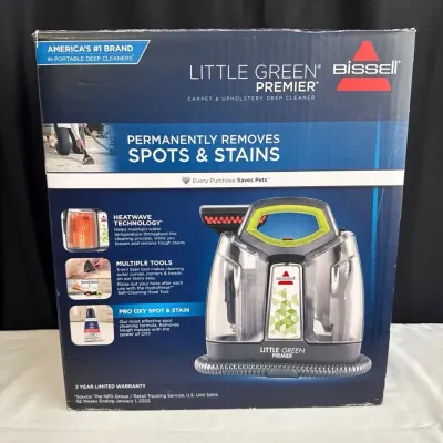 BISSELL Little Green Premier Carpet & Upholstery Cleaner * NEW Open Box * Removes Spots & Stains 