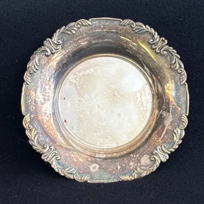 Vintage MIYATA Sterling Silver 950 Ornate 5.5" Saucer * Total Weight 87.6g 