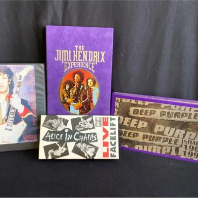 The Jimi Hendrix Experience * Deep Purple “Shades”  * VHS Alice in Chains Live Facelift * Gary Moore