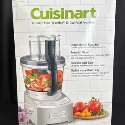 NEW! CUISINART Elite 12-Cup Food Processor * Open Box Never Used