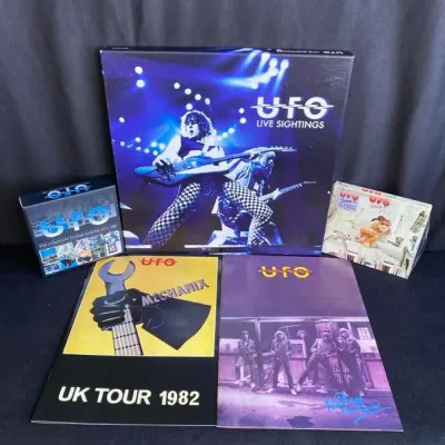 UFO Vinyl Record, CDs, plus 1980 & 1982 UK Tour Pamphlets