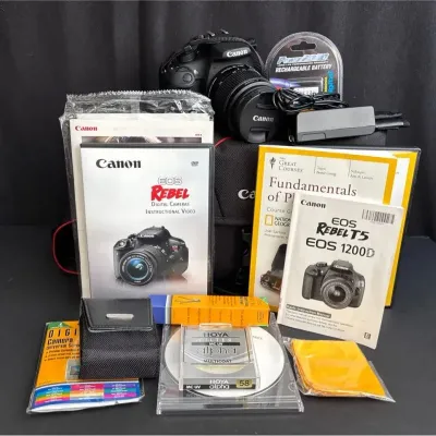 Canon Rebel EOS 1200D Digital Camera with Case and accessories * 18-55mm Canon Lens