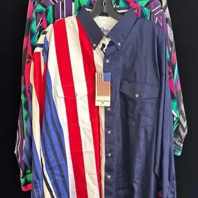 3 XL Men’s Collar Western Shirts * New Roper * Wrangler * Plainsman 