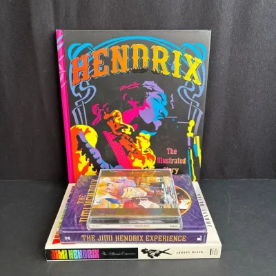 Jimi Hendrix Music Lot * New Jimi Hendrix Experience Disc Set * Books * Voodoo Soup CD