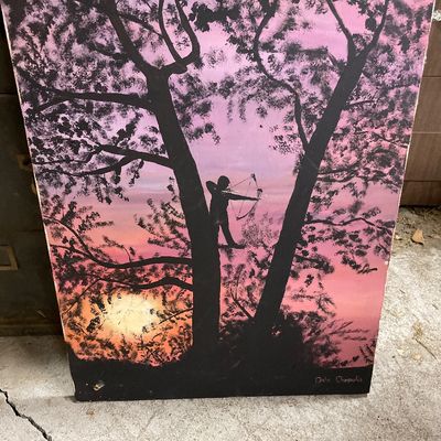Sale Photo Thumbnail #63: Now Hunter painting by Dale Chepulis