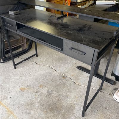 Sale Photo Thumbnail #130: Black computer desk
47” x 19d