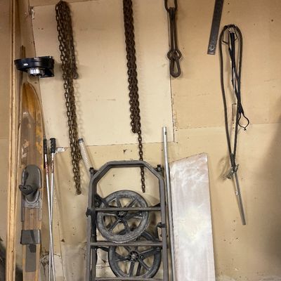 Sale Photo Thumbnail #59: Mics items on back wall
