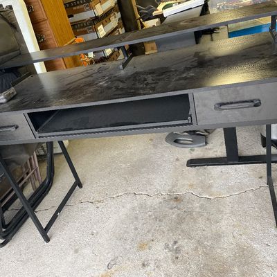Sale Photo Thumbnail #129: Black computer desk
47” x 19d