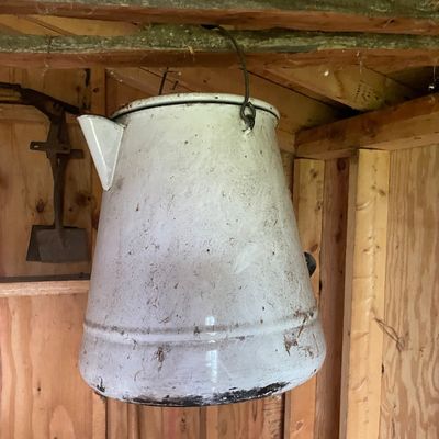 Sale Photo Thumbnail #238: Cowboy coffee pot