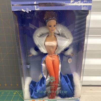 Fire and Ice 2002 SLC Olympic Barbie collectible unopened box excellent condition