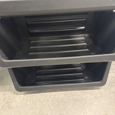 Husky stackable storage bins, three-piece