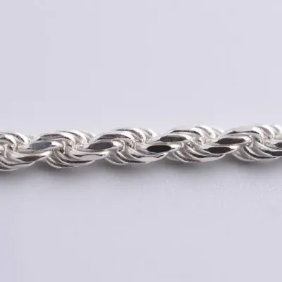 Italian Sterling Silver Rope Bracelet