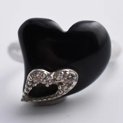 Onyx Sterling Silver Ring