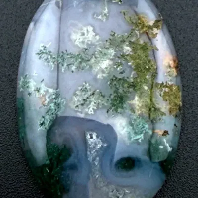 29.8ct Green Moss Agate Cabochon