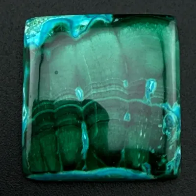 34.2ct Chrysocolla Malachite Cabochon